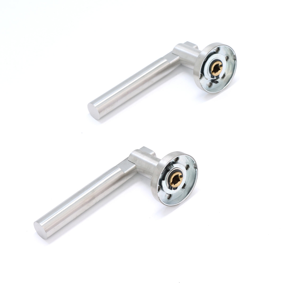 Superior Titan Lever on Round Rose Handle Set - Satin Stainless Steel