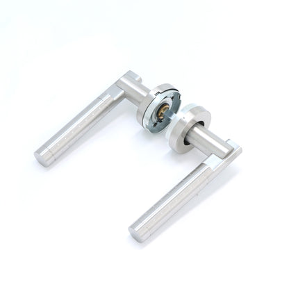 Superior Proxima Lever on Round Rose Handle Set - Satin Stainless Steel
