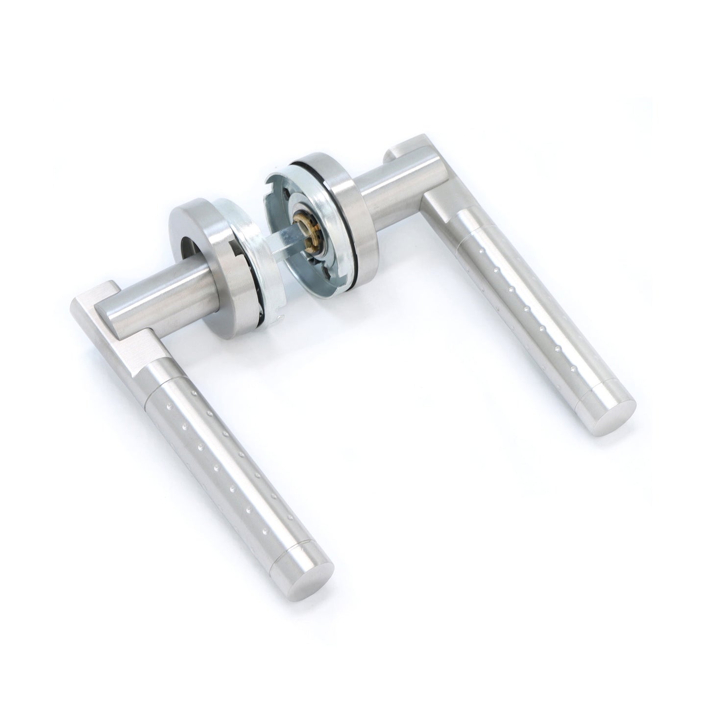 Superior Proxima Lever on Round Rose Handle Set - Satin Stainless Steel