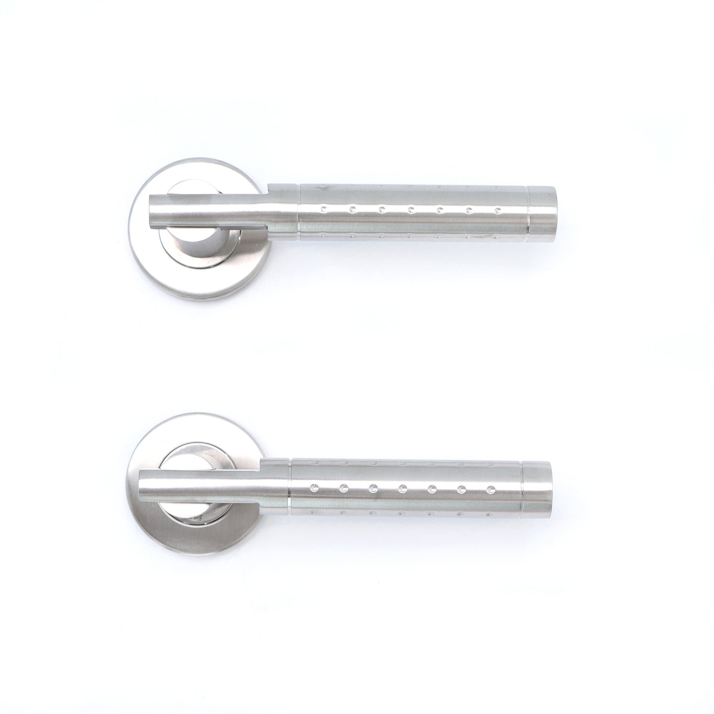 Superior Proxima Lever on Round Rose Handle Set - Satin Stainless Steel