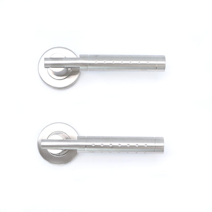 Superior Proxima Lever on Round Rose Handle Set - Satin Stainless Steel