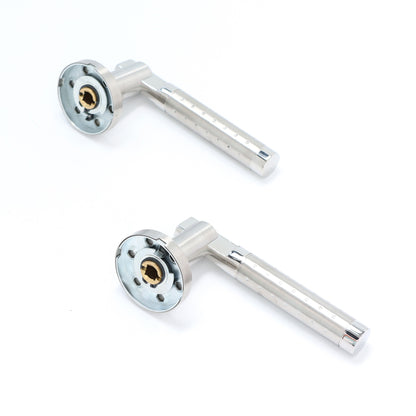 Superior Proxima Lever on Round Rose Handle Set - Polished Stainless Steel
