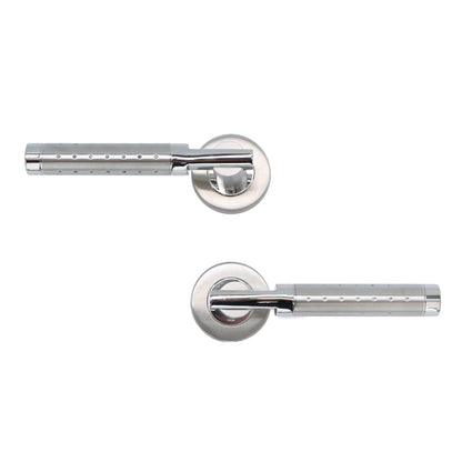 Superior Proxima Lever on Round Rose Handle Set - Polished Stainless Steel