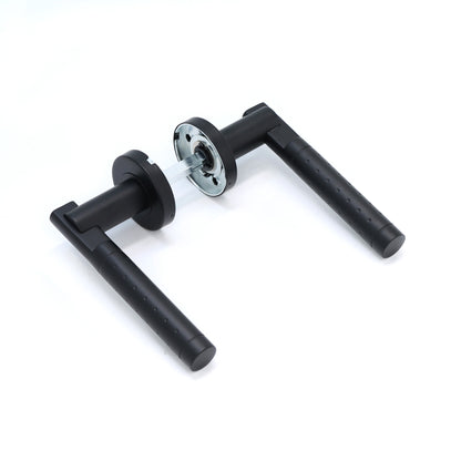 Superior Proxima Lever on Round Rose Handle Set - Matt Black