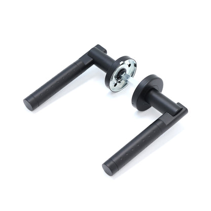 Superior Proxima Lever on Round Rose Handle Set - Matt Black