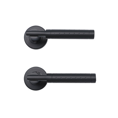 Superior Proxima Lever on Round Rose Handle Set - Matt Black