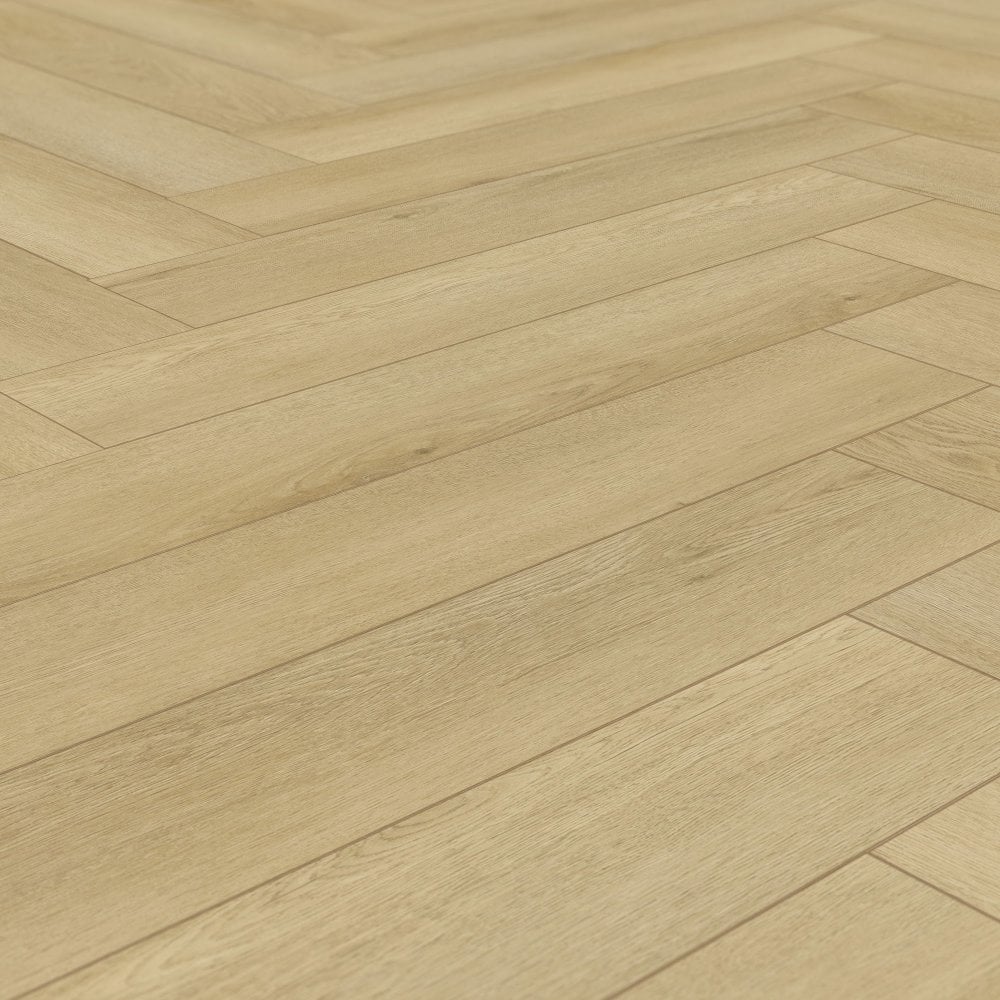 Trail Oak - Foundation Herringbone LVT 5mm Anti-Microbial UV Coated Rigid Core Vinyl Flooring (123000)