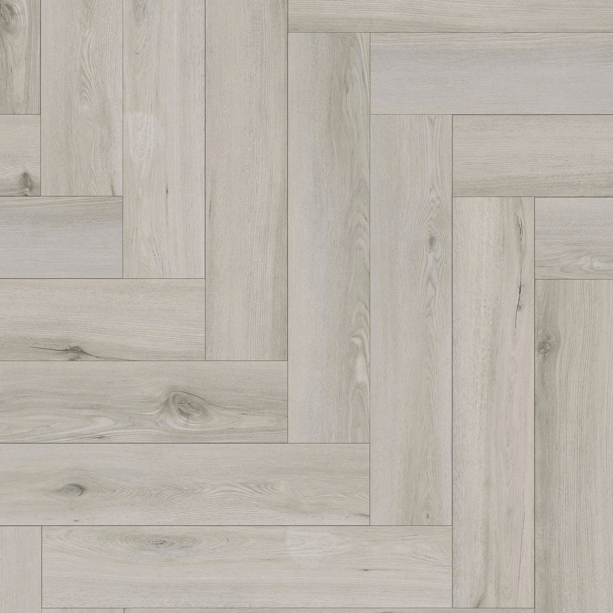 Merritt Oak - Foundation Herringbone LVT 5mm Anti-Microbial UV Coated Rigid Core Vinyl Flooring (123006)