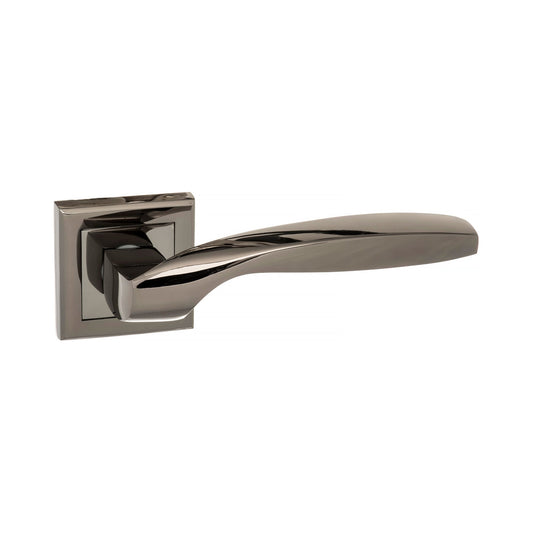 Status Oklahoma Square Lever Door Handle - Black Nickel