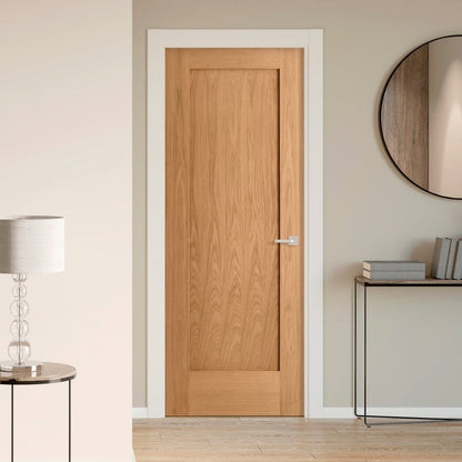 Oak Internal Fully Finished Pattern 10 Made-to-Measure FD30 Fire Door (122650)
