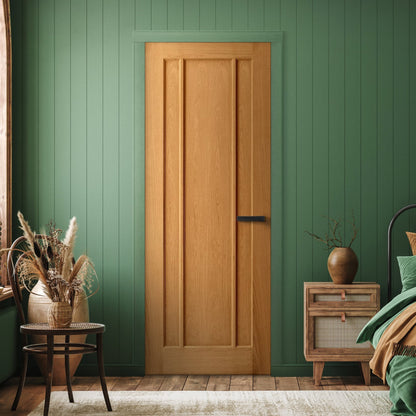 Oak Internal Fully Finished Toledo Made-to-Measure FD30 Fire Door (122651)