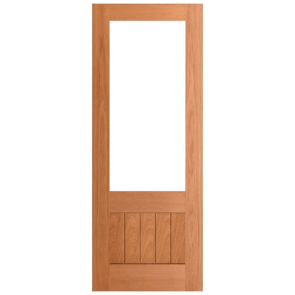 Oak Internal Fully Finished Farley 1 Panel 1 Light Clear Glass FD30 Fire Door