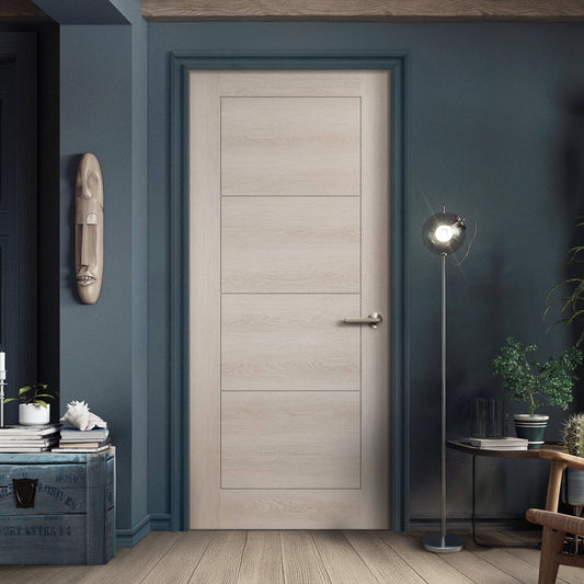 Ivory Fully Finished Internal Endure Laminate Ladder FD30 Fire Door (121995)