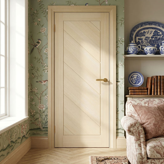 Blonde Oak Fully Finished Endure Laminate Stockholm FD30 Internal Fire Door