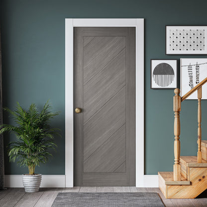 Light Grey Internal Fully Finished Endure Laminate Stockholm FD30 Fire Door