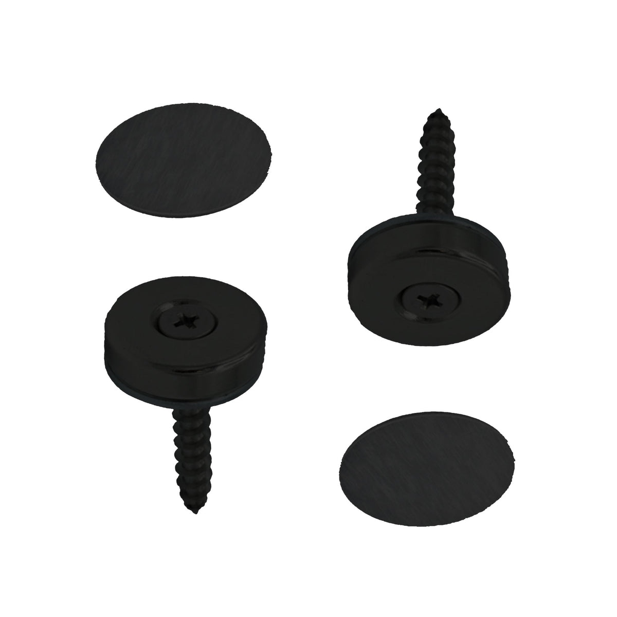 24mm Flush Mounted Countersunk Magnetic Catch - Black