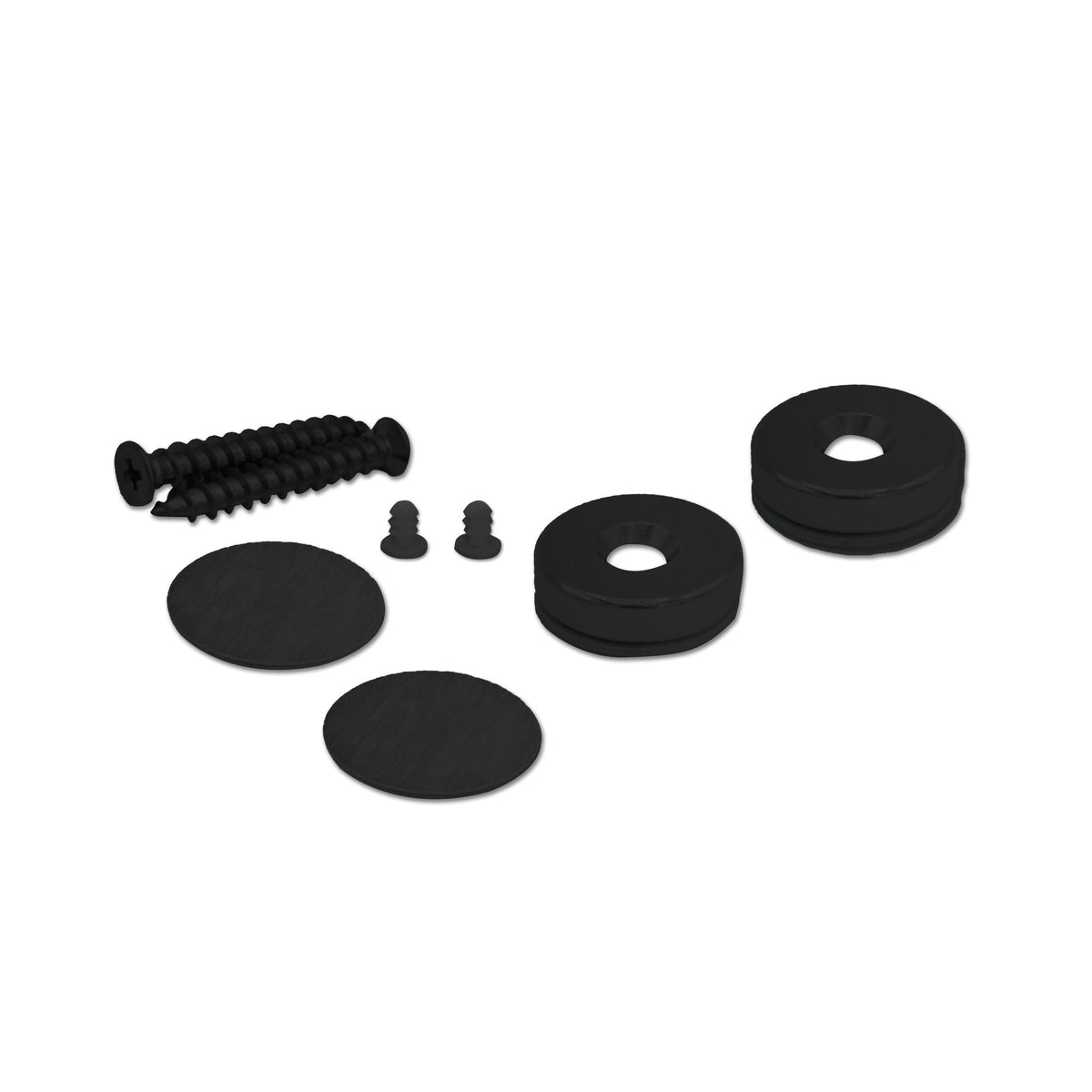 24mm Flush Mounted Countersunk Magnetic Catch - Black