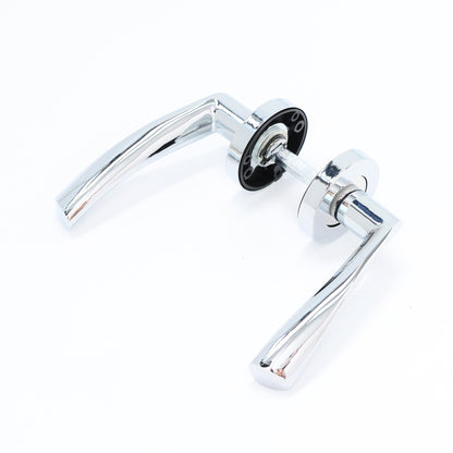 Lifestyle Mizar Lever on Round Rose Handle Set - Polished Chrome