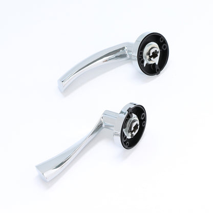 Lifestyle Mizar Lever on Round Rose Handle Set - Polished Chrome
