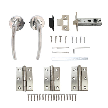 Lifestyle Alcor Lever on Round Rose Handle Set - Polished Chrome