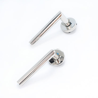Lifestyle Alpha Lever on Round Rose Handle Set - Polished Chrome