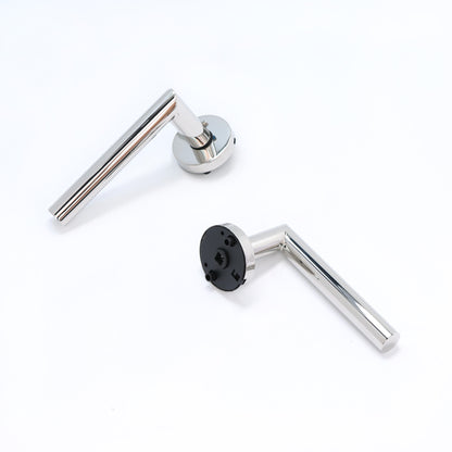 Lifestyle Alpha Lever on Round Rose Handle Set - Polished Chrome