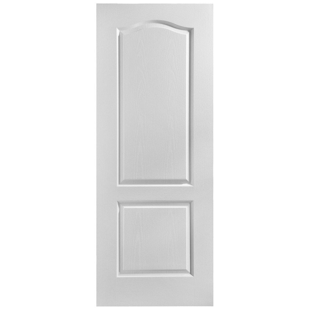 White Internal Lifestyle Moulded Textured Classique 2 Panel Arch Door (124295)