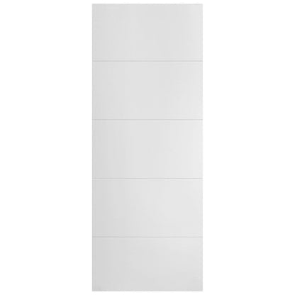 White Internal Lifestyle Moulded Smooth Horizontal 5 Panel Door (124296)
