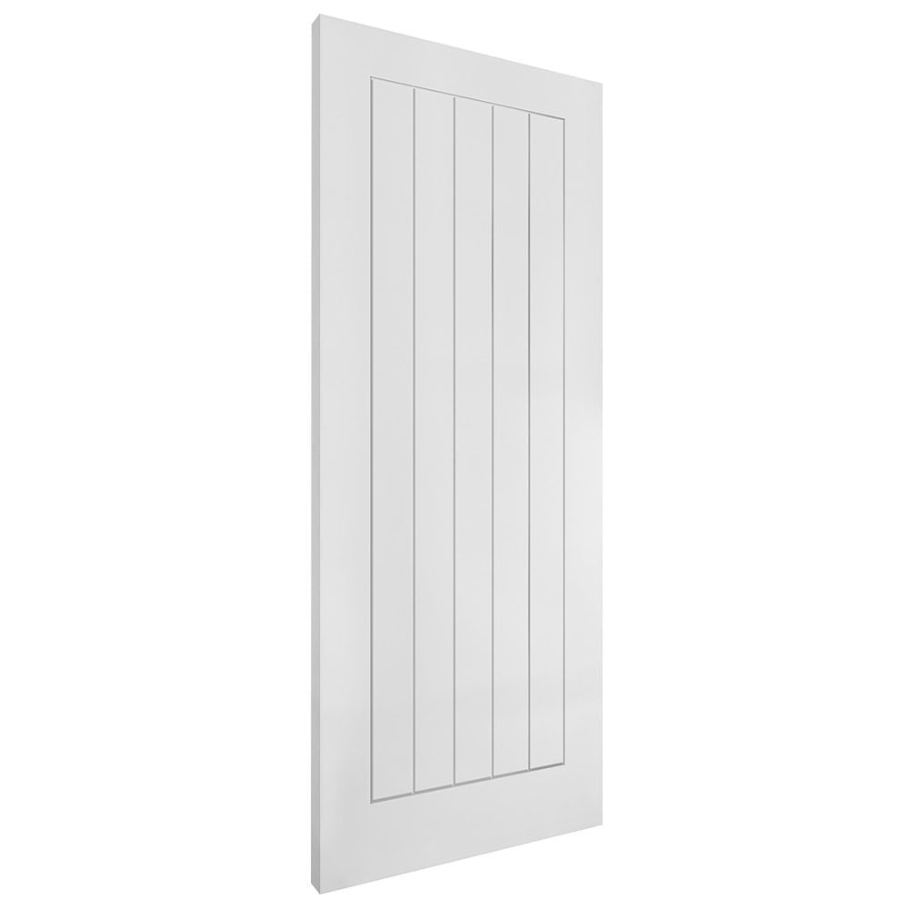 White Internal Lifestyle Moulded Smooth Cottage 5 Panel FD30 Fire Door (124335)