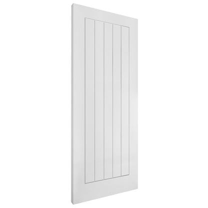 White Internal Lifestyle Moulded Smooth Cottage 5 Panel FD30 Fire Door (124335)