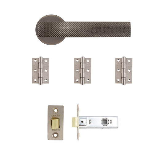 Olympia Lever Handle Set - Black Nickel
