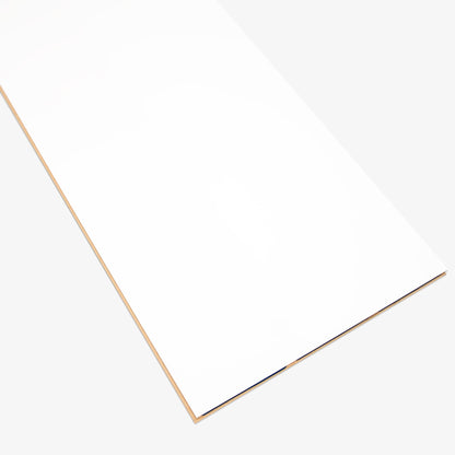 White - Lustre Flawless 8mm High Gloss Laminate Flooring (69724)