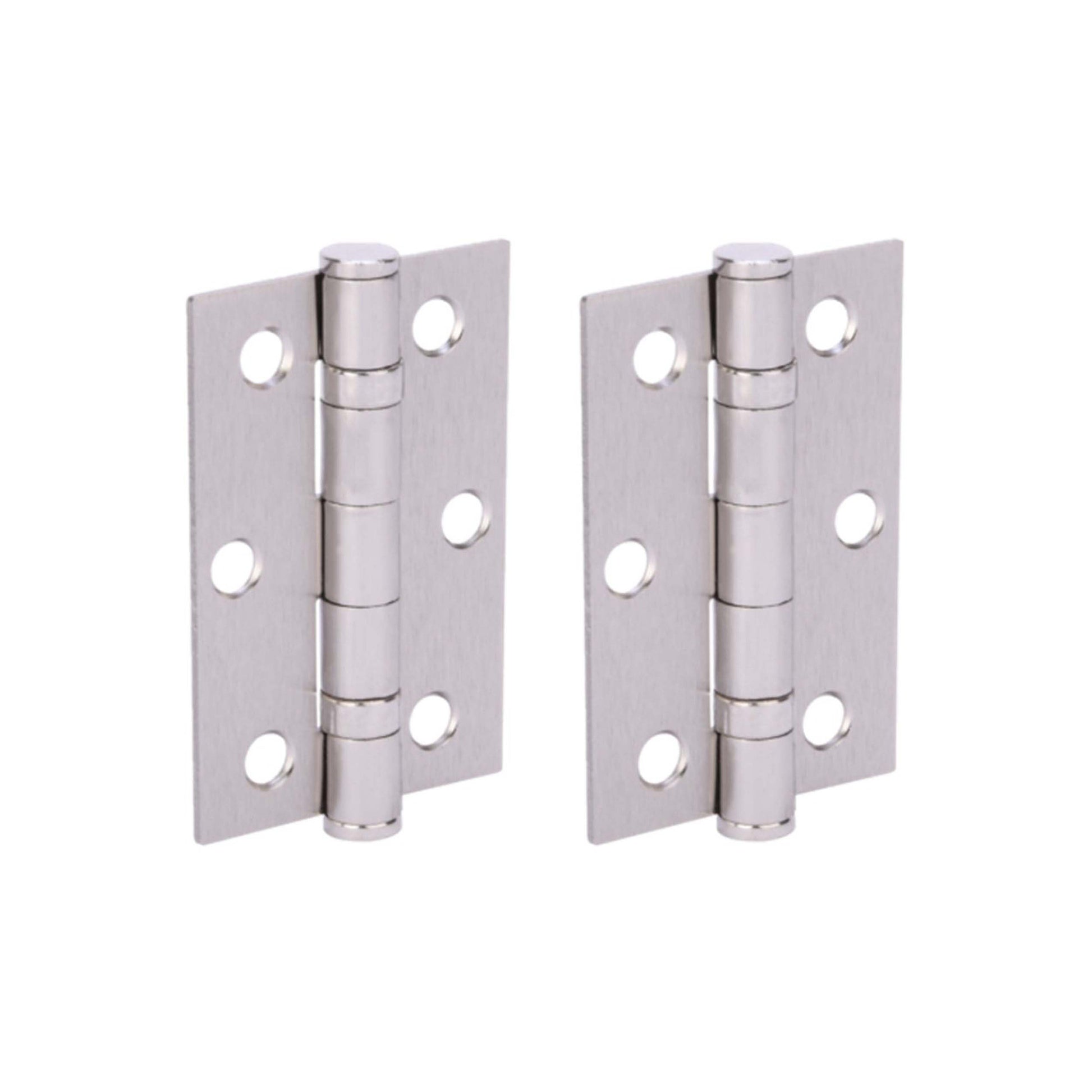 75mm (3) Ball Bearing Butt Hinge Pair - Satin Nickel