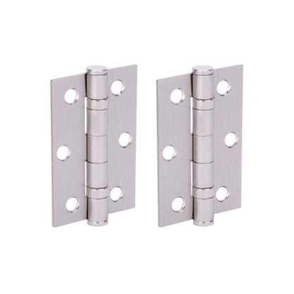 75mm (3) Ball Bearing Butt Hinge Pair - Satin Nickel