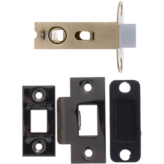 63mm (2.5'') Bolt Through Tubular Latch - Black Nickel