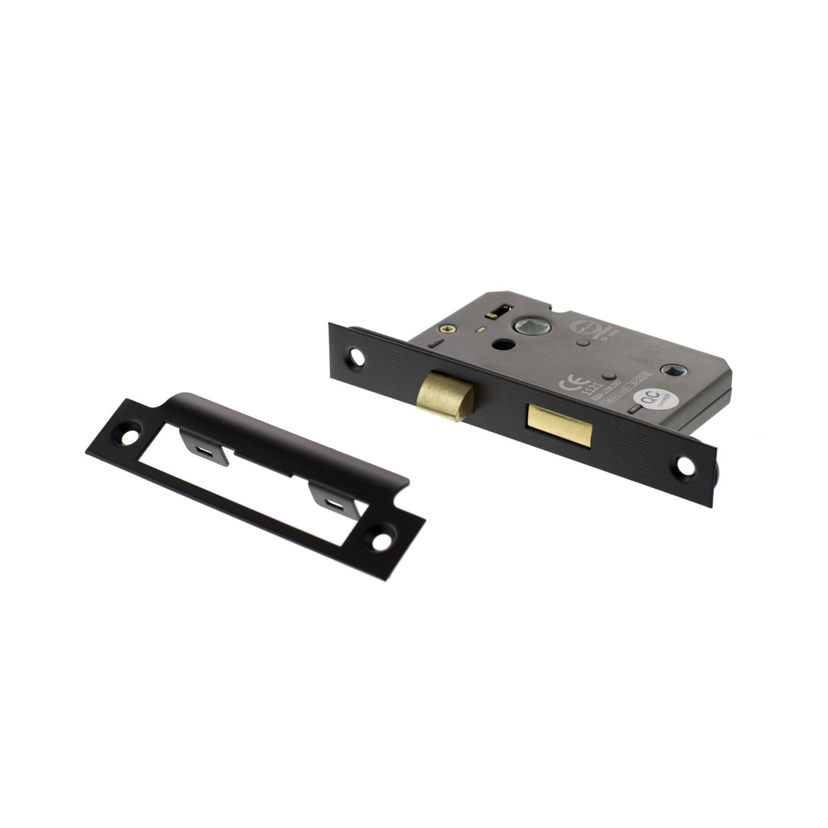 63mm (2.5'') CE Bathroom Lock - Matt Black