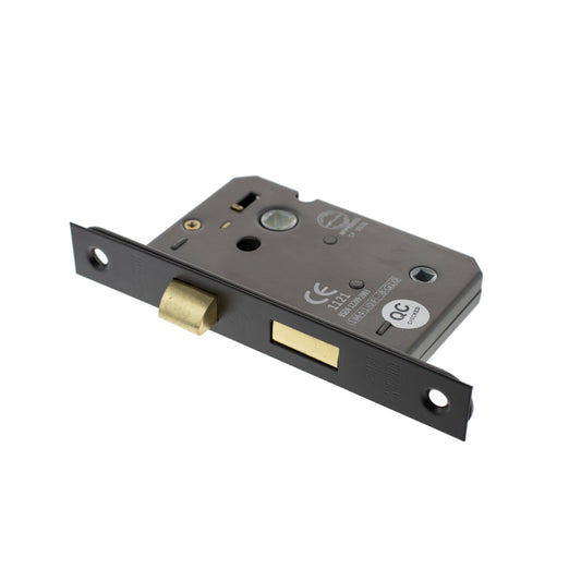 63mm (2.5'') CE Bathroom Lock - Matt Black
