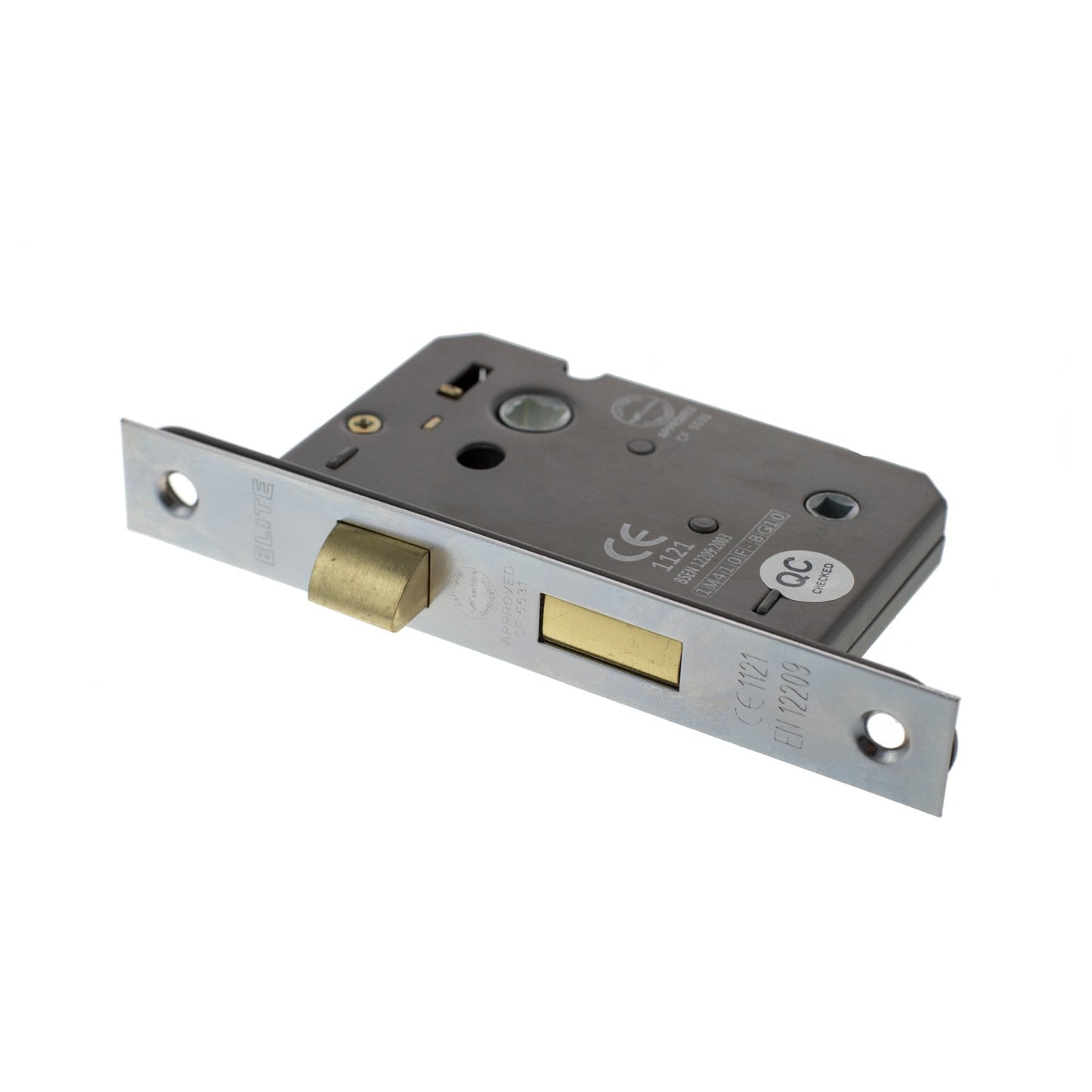63mm (2.5'') CE Bathroom Lock - Satin Chrome