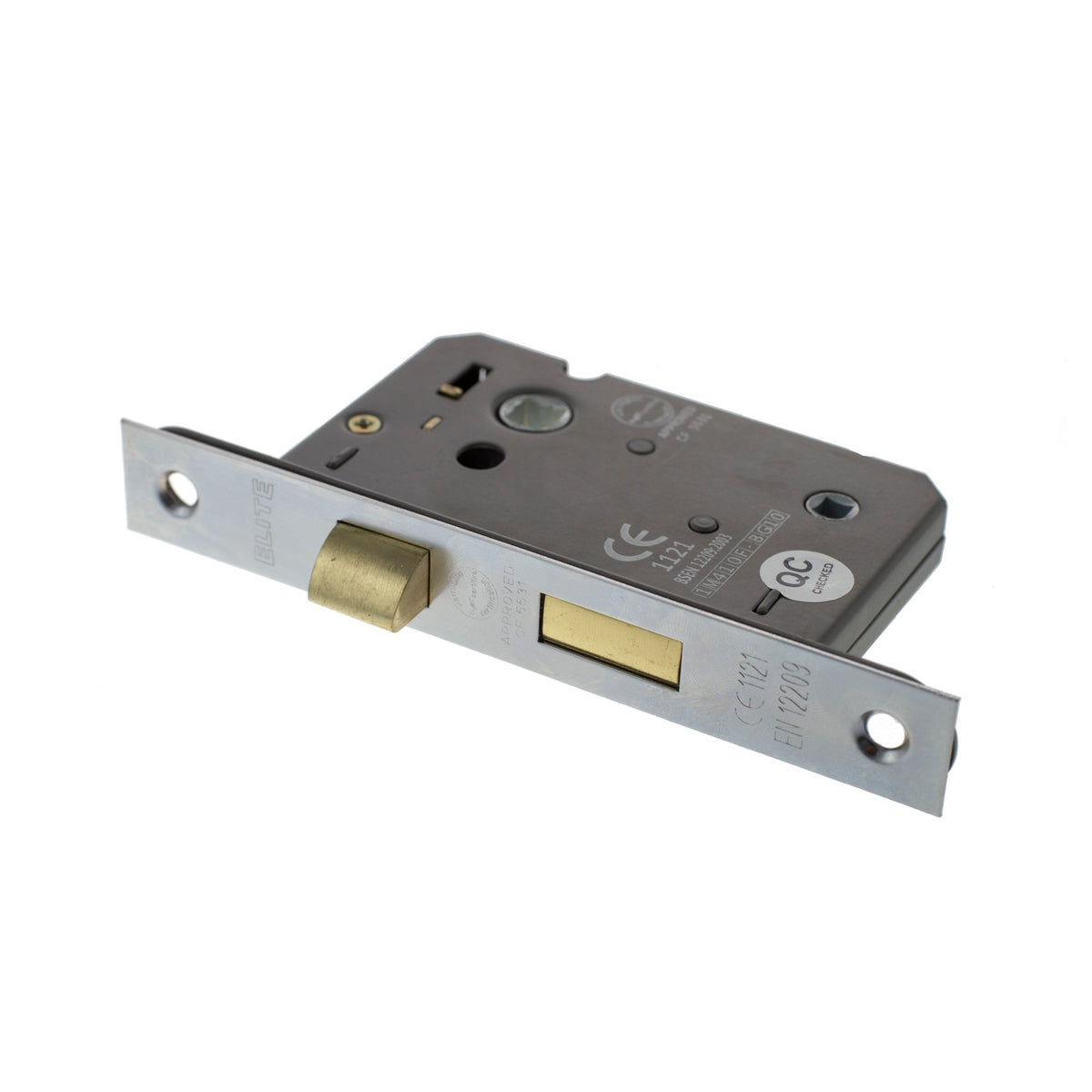 63mm (2.5'') CE Bathroom Lock - Satin Chrome