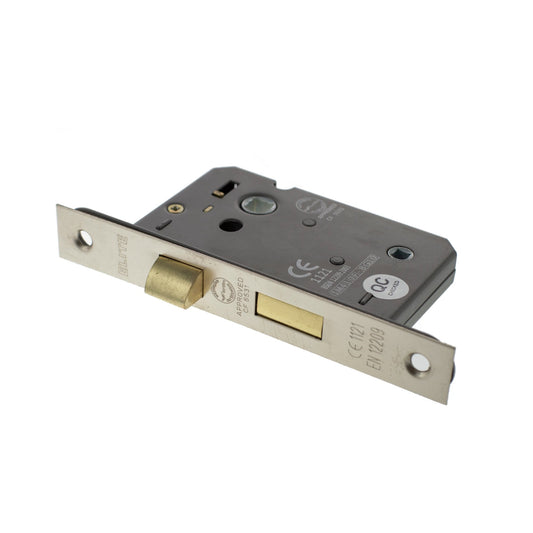 63mm (2.5'') CE Bathroom Lock - Satin Nickel