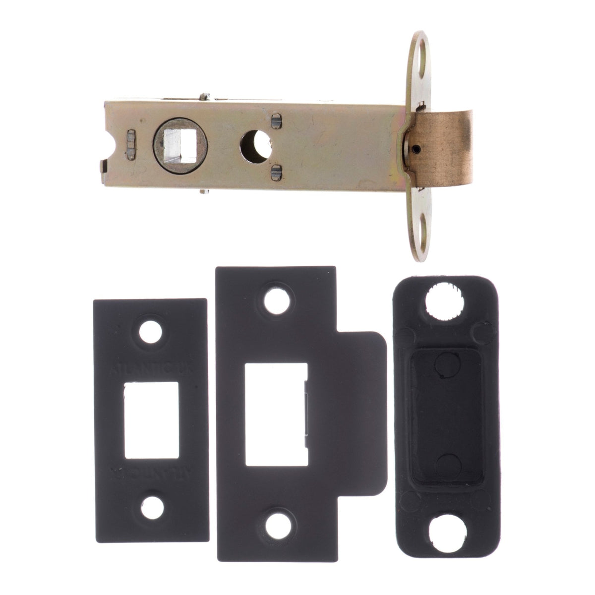 76mm (3'') Heavy Duty Bolt Through Tubular Latch - Matt Black