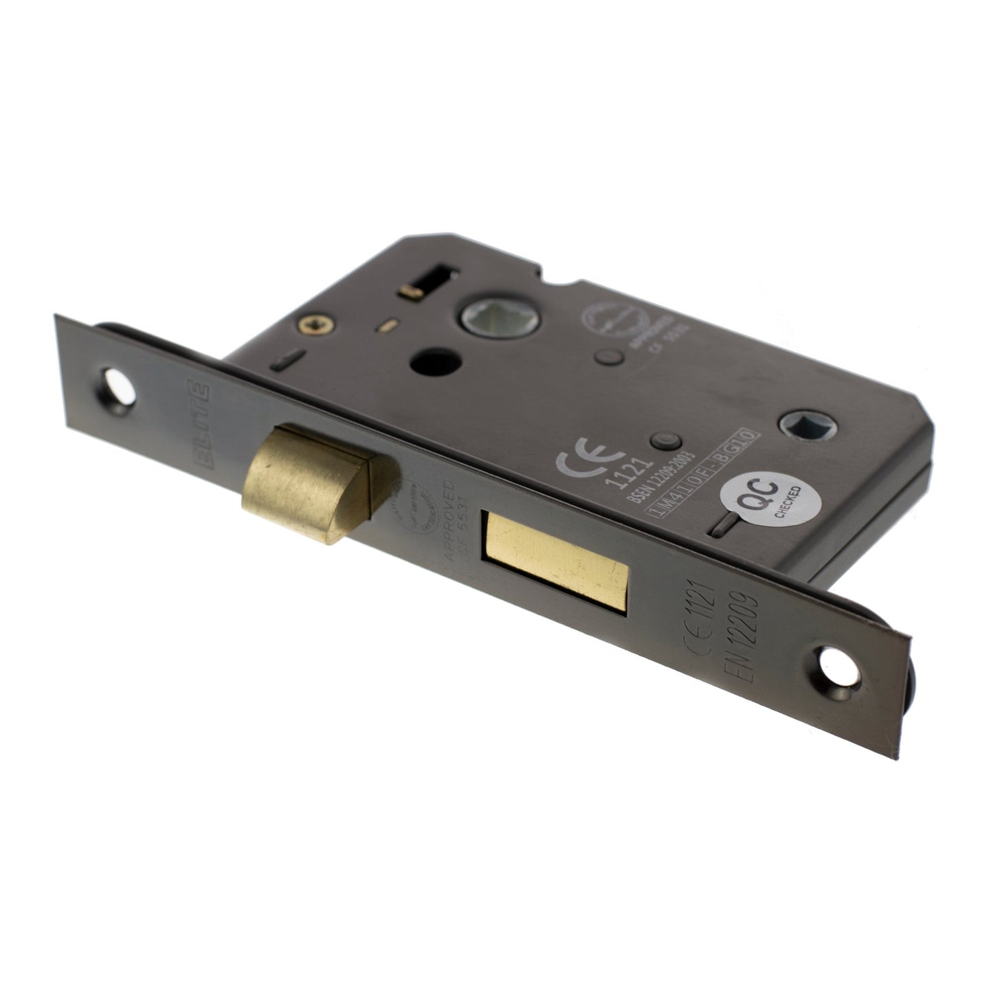 76mm (3'') Bathroom Lock - Black Nickel