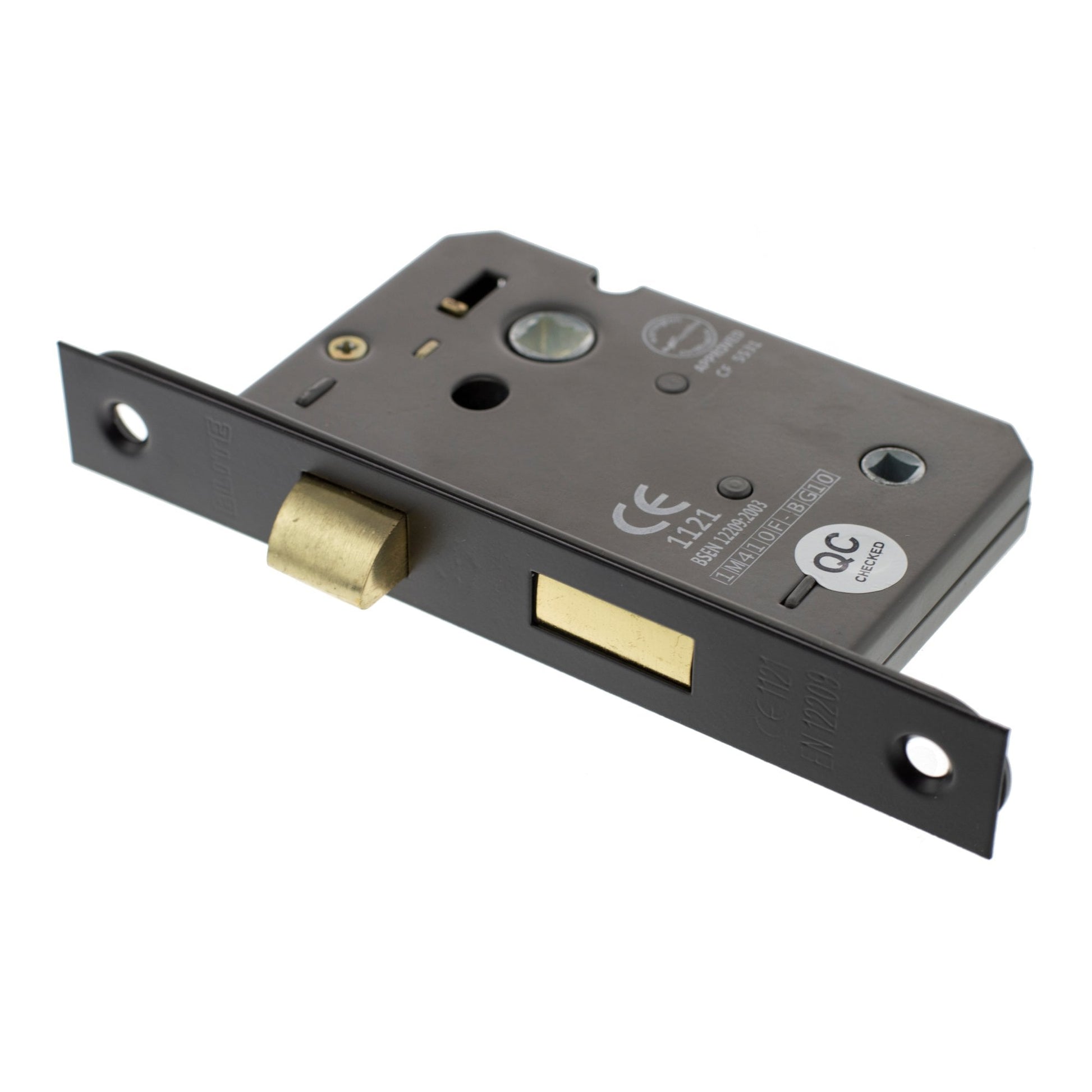 76mm (3'') CE Bathroom Lock - Matt Black