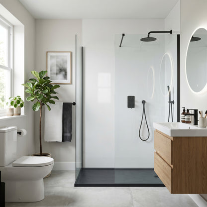 Gloss White - 2420mm Wetwall Matt Waterproof Wall Panelling