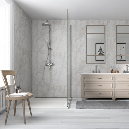 Neutral Marble - 2420mm Wetwall Matt Waterproof Wall Panelling