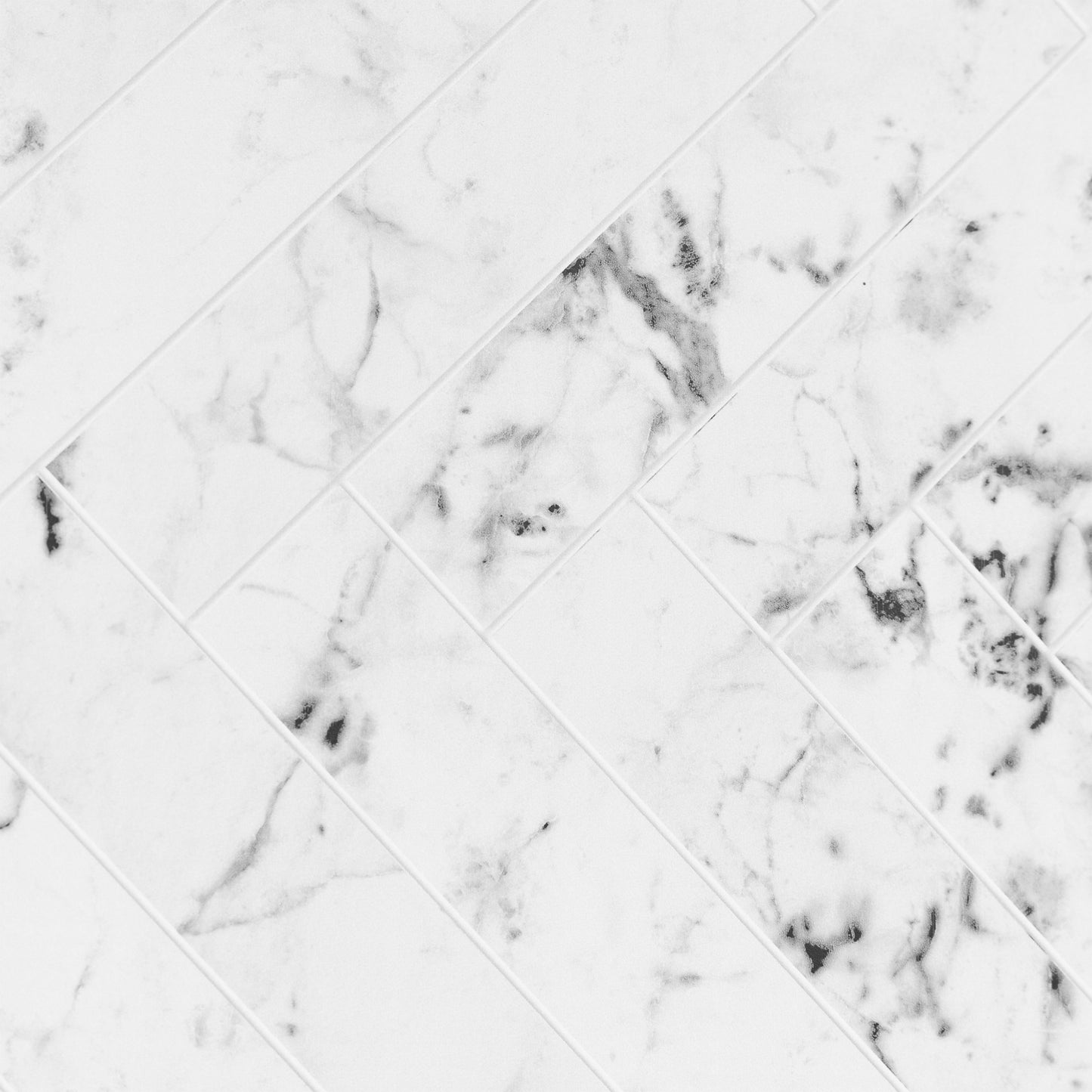 Herringbone Marble - 2440mm Alloy Wetwall Marble Waterproof Wall Panelling