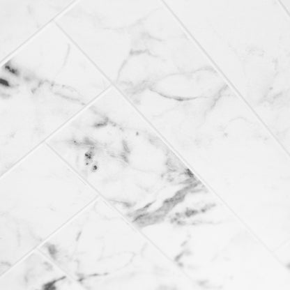 Herringbone Marble - 2440mm Alloy Wetwall Marble Waterproof Wall Panelling
