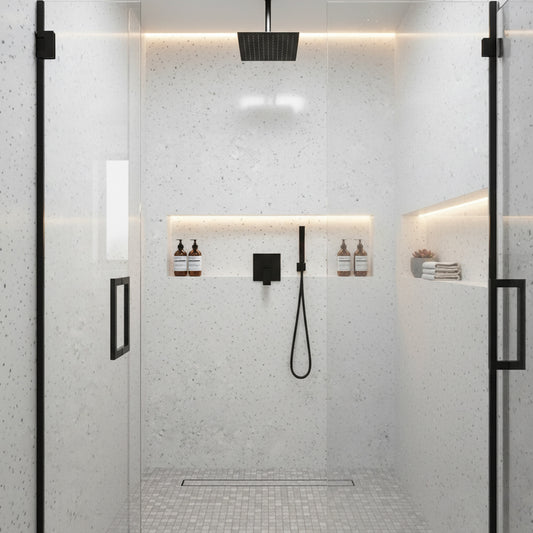 White Sparkling - 2420mm Wetwall Matt Waterproof Wall Panelling