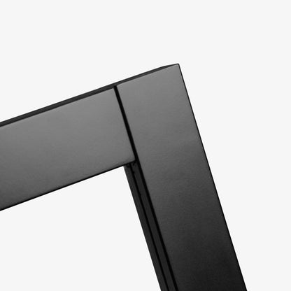 Jet Black Internal Fully Finished 8 Light Clear Glass Industrial Studio Door (124164)