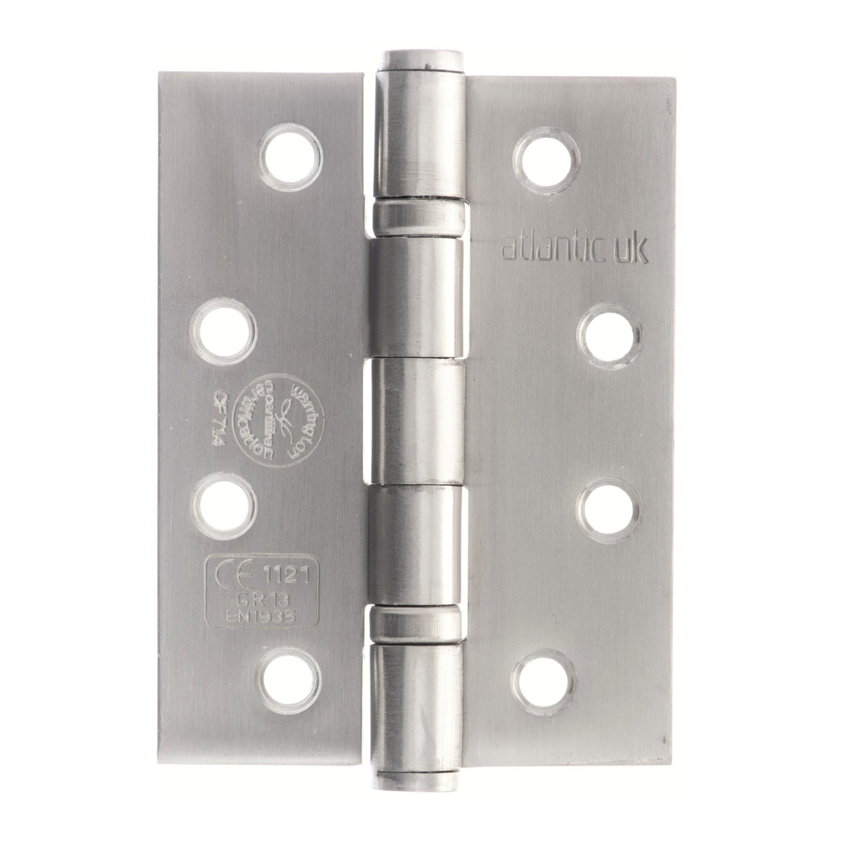 102mm (4) CE13 Fire Rated Ball Bearing Hinge Pair - Satin Stainless Steel